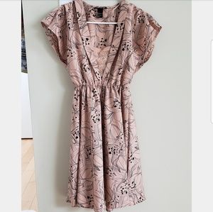 Donated/H&M Blush Flutter Sleeve Spring Dress